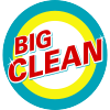 A "BIG CLEAN" logo that looks like a logo for soap