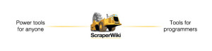 ScraperWiki exists on a scale between power users and programmers