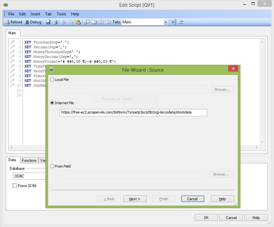 qlikview stock market